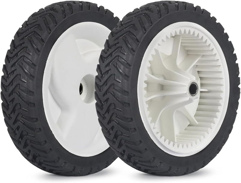 Sutmorly 105-1815 Front Drive Wheels Compatible with Toro 22 Inch Recycler Mower - 8" Drive Wheel Tires Gear Assembly Compatible with Toro 20016 20065 20005 Self-Propelled Lawn Mower 8 Inch, 2Pack - Image 1
